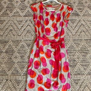 Boden Pink & Red Spot Dress